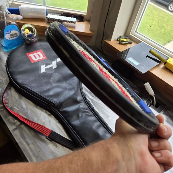 Wilson Hammer H4 Carbon‎ Matrix 113 Tennis Racquet - 4 3/8" Grip - With Case - Picture 11 of 11